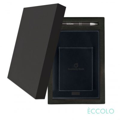 Eccolo® Austin Journal/Clicker Pen Gift Set - (M) Black