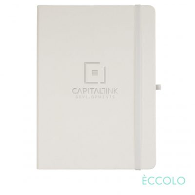 Eccolo® Cool Journal - (L) 7"x9¾" White
