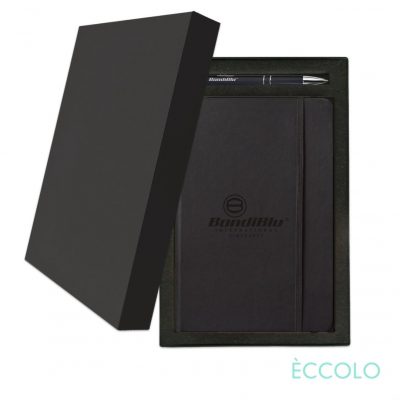 Eccolo® Cool Journal/Clicker Pen Gift Set - (M) Black