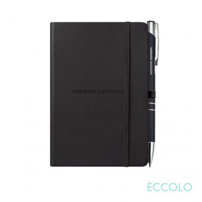 Eccolo® Cool Journal/Clicker Pen - (S) Black-1