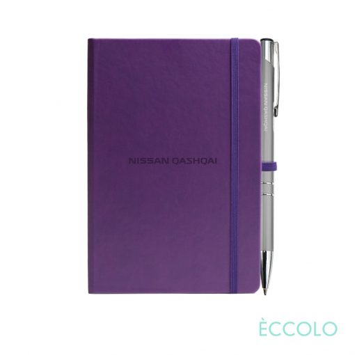 Eccolo® Cool Journal/Clicker Pen - (S) Purple