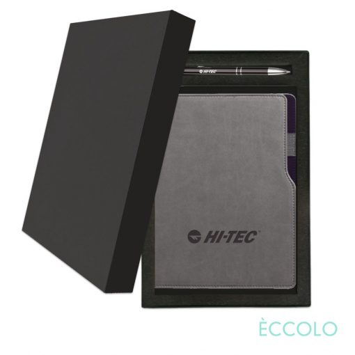 Eccolo® Mambo Journal/Clicker Pen Gift Set - (M) Black-1