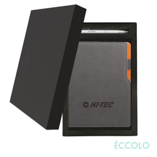 Eccolo® Mambo Journal/Clicker Pen Gift Set - (M) Orange