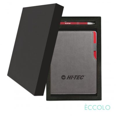 Eccolo® Mambo Journal/Clicker Pen Gift Set - (M) Red