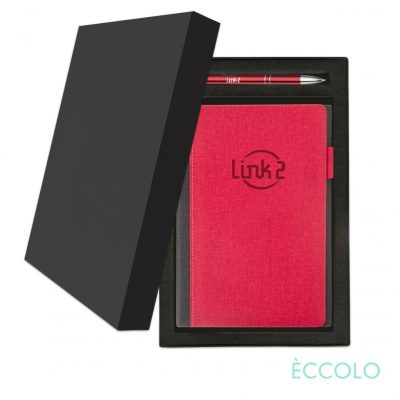 Eccolo® Nashville Journal/Clicker Pen Gift Set - (M) Red