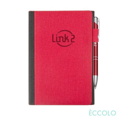 Eccolo® Nashville Journal/Clicker Pen - (M) Red-1