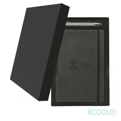 Eccolo® Rhythm Journal/Clicker Pen Gift Set - (M) Gray-1