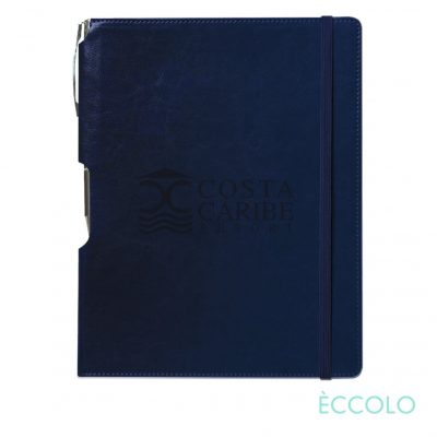 Eccolo® Rhythm Journal/Clicker Pen - (L) Navy Blue-1