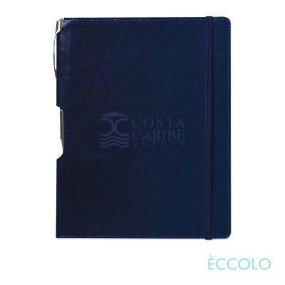 Eccolo® Rhythm Journal/Clicker Pen - (M) Navy Blue-1