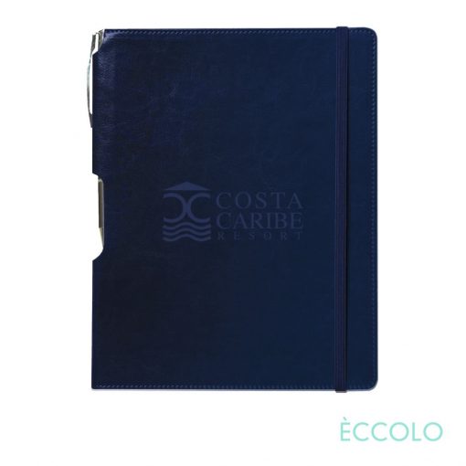 Eccolo® Rhythm Journal/Clicker Pen - (M) Navy Blue