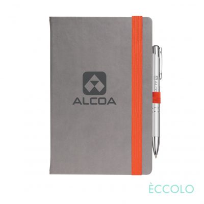 Eccolo® Salsa Journal/Clicker Pen - (M) Orange