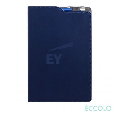 Eccolo® Soca Journal/Clicker Pen - (M) Navy Blue