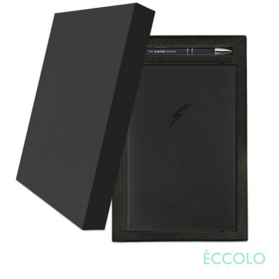 Eccolo® Symphony Journal/Clicker Pen Gift Set - (M) Black-1