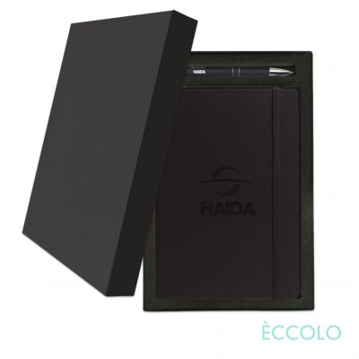 Eccolo® Techno Journal/Clicker Pen Gift Set - (M) Black