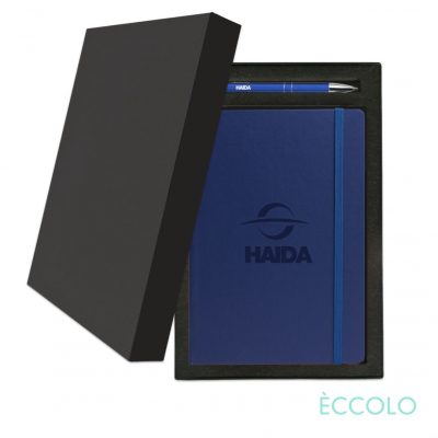 Eccolo® Techno Journal/Clicker Pen Gift Set - (M) Blue