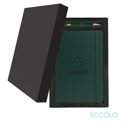 Eccolo® Techno Journal/Clicker Pen Gift Set - (M) Green