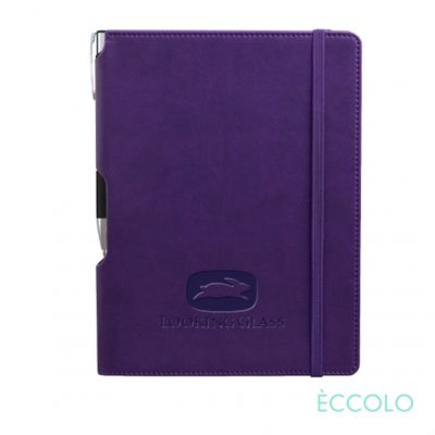 Eccolo® Tempo Journal/Clicker Pen - (M) Purple-1