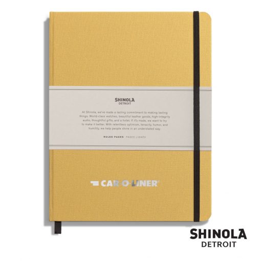 Shinola® HardCover Journal - (L) 7"x9" Golden Yellow