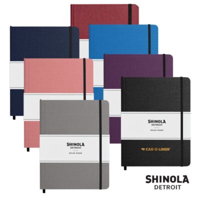 Shinola® HardCover Journal - (L) 7"x9" Sunset Orange