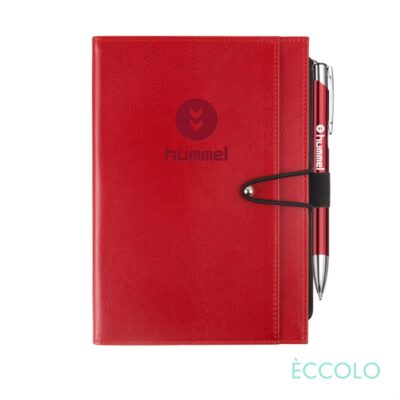 Eccolo® Slide Journal/Clicker Pen - (M) Red-1