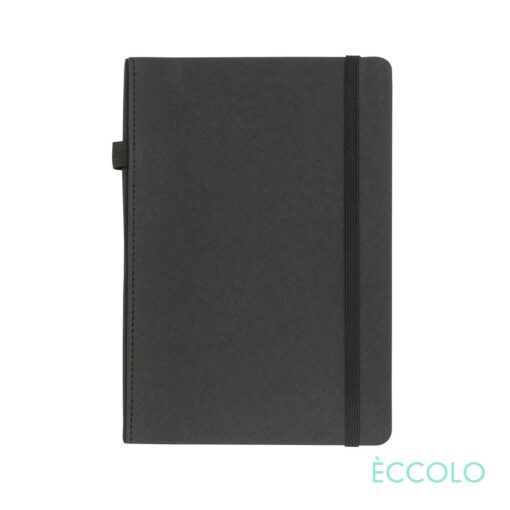 Eccolo® Memphis Journal w/Elastic Pen Loop - (M) 5 3/4 "x 8 1/4" Black-2