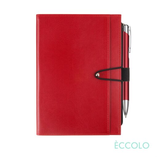 Eccolo® Slide Journal/Clicker Pen - (M) Red-2