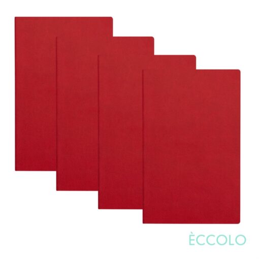 Eccolo® Single Meeting Journal - Pack of 4 Red-2