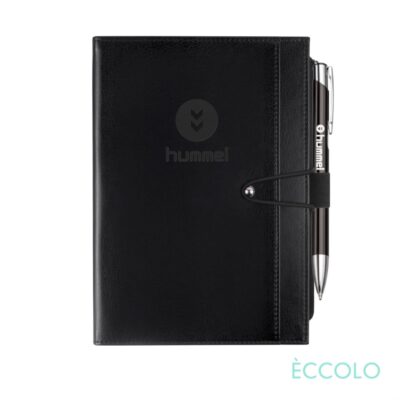 Eccolo® Slide Journal/Clicker Pen - (M) Black-1