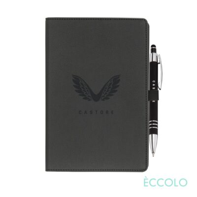 Eccolo® Two Step Journal/Venino Pen - (M) Black-1