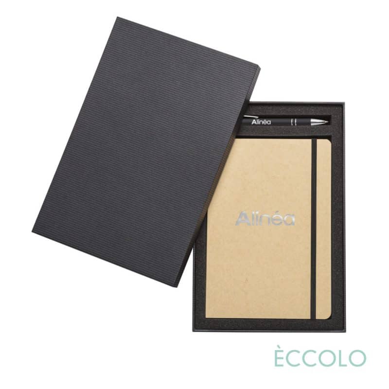 Custom Eccolo® Krafty Journal/Kurt Pen/Stylus Gift Set - 2