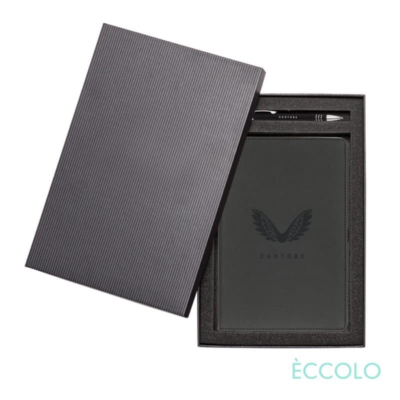 Custom Eccolo® Two Step Journal/Venino Pen Gift Set - (M) - 2